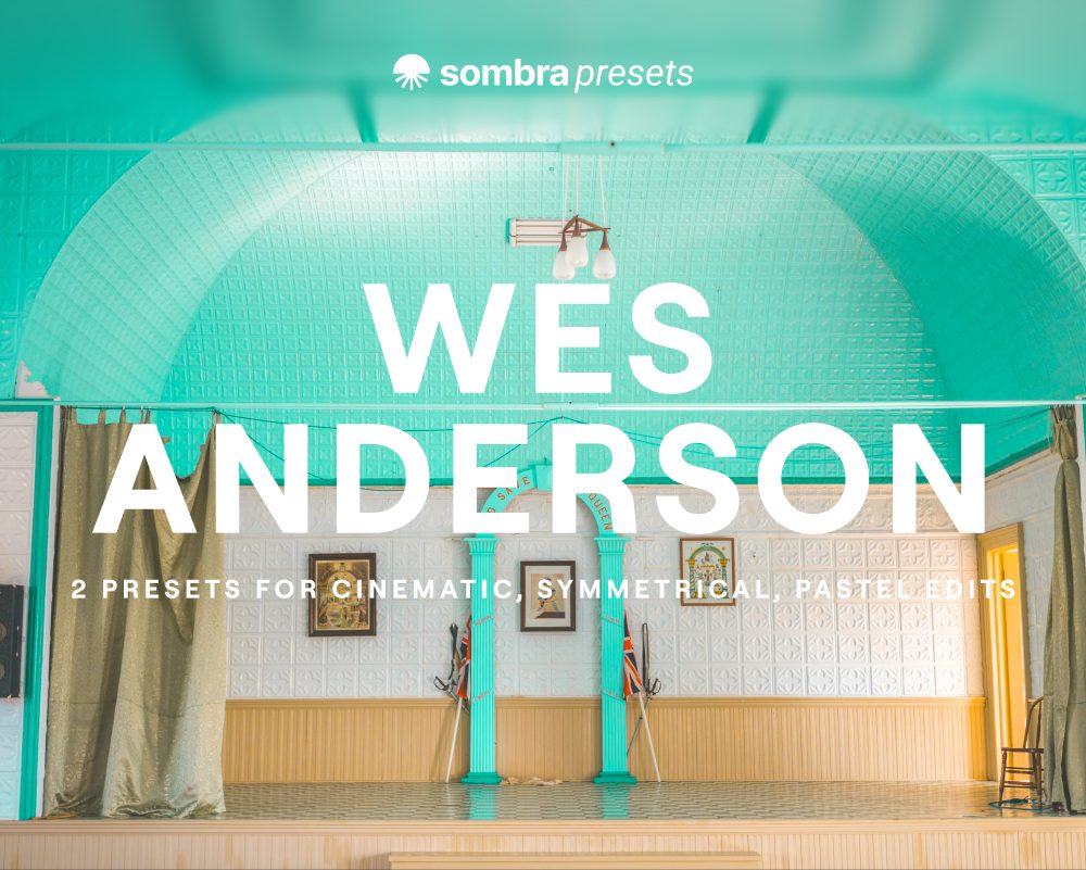 Wes Anderson: 2 presets for cinematic, symmetrical, pastel edits
